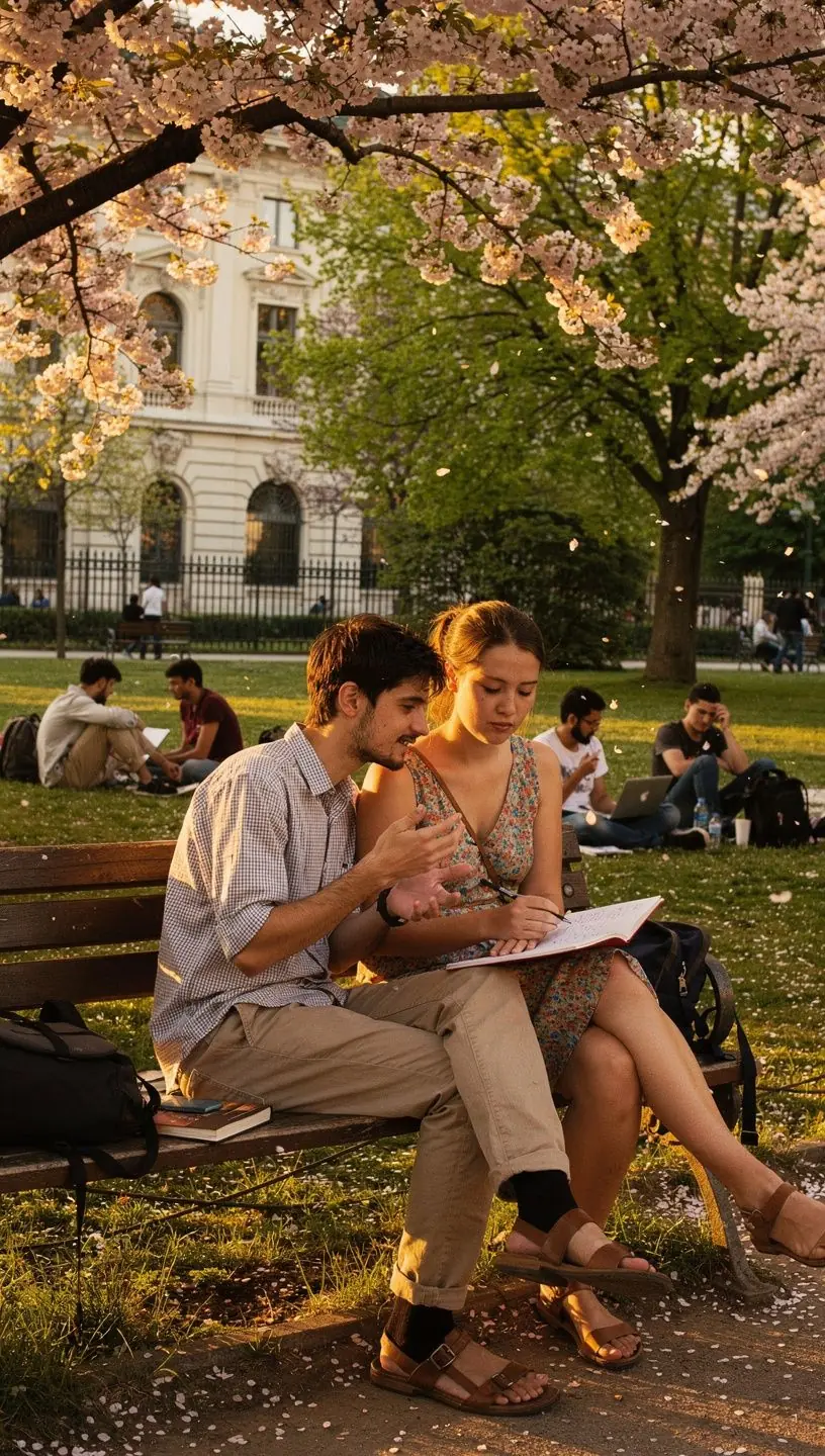 Eine Gruppe von Studenten, die an einem Projekt über Regierungsstrukturen arbeitet.